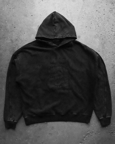 charcoal tonal hoodie - älert